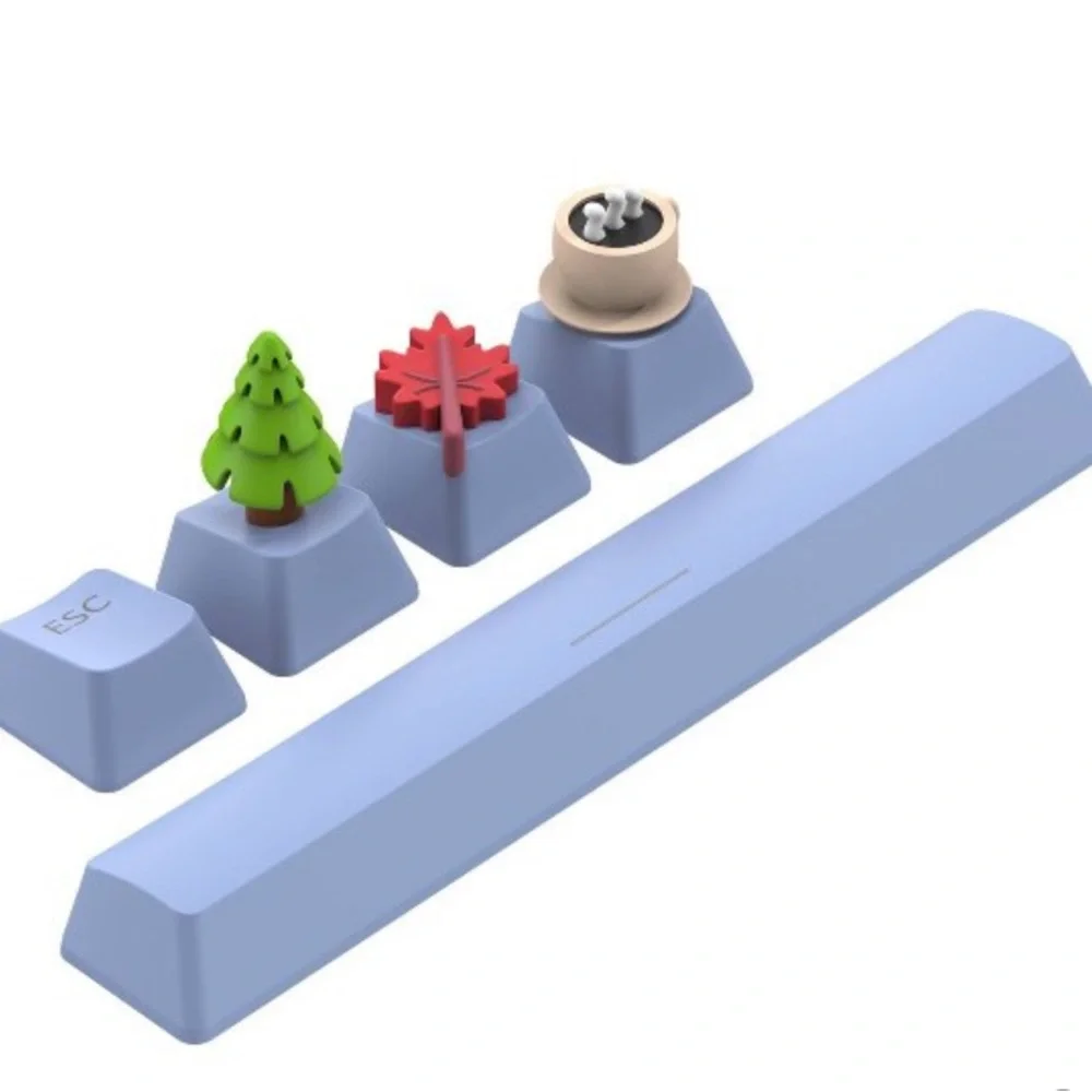 🍂⌨️ KEYBOARD CUTENESS PACK 🍁✨ | MX Mechanical Keycaps + Spacebar - NWT